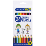 Marlin Kids colour pencils 24's long